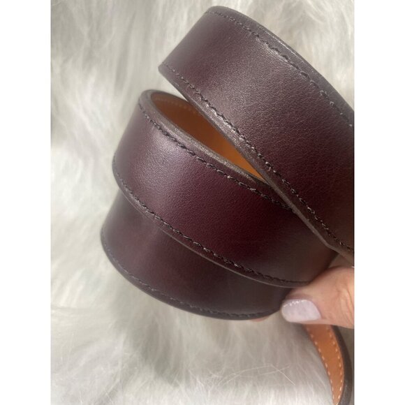 Vintage Paul Reid Sterling Silver Brown Leather Belt with Western Style Buckle M - Picture 6 of 10